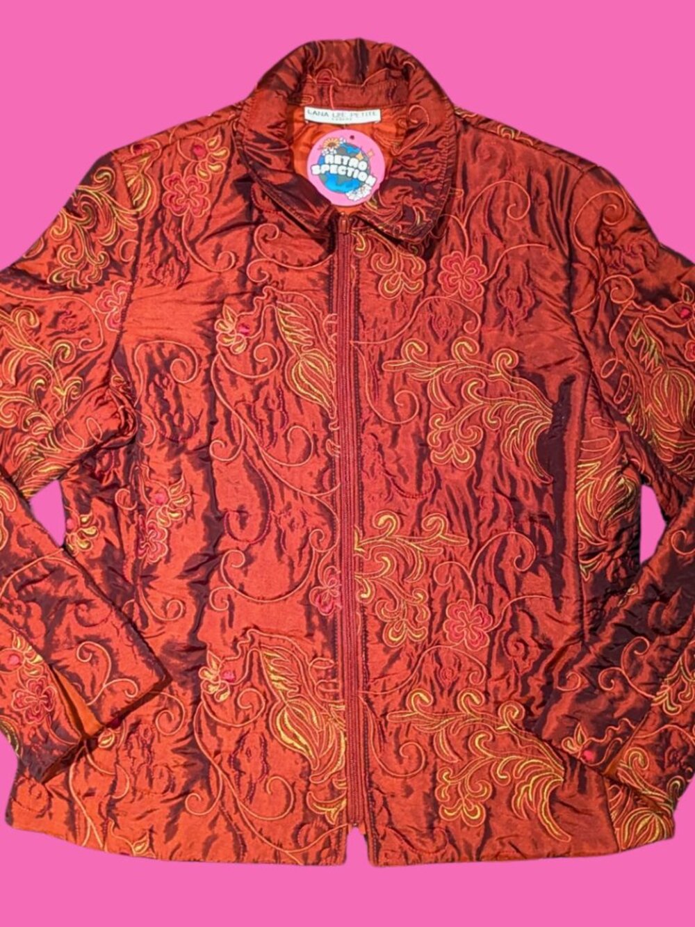 Vintage 1990's Burnt Orange Coloured Jacket Size M